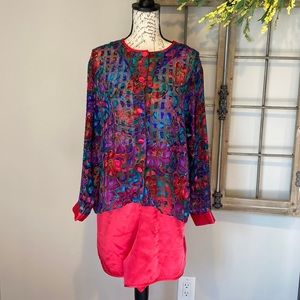 Vintage Victoria secret gold label pajamas set shirt and button size medium